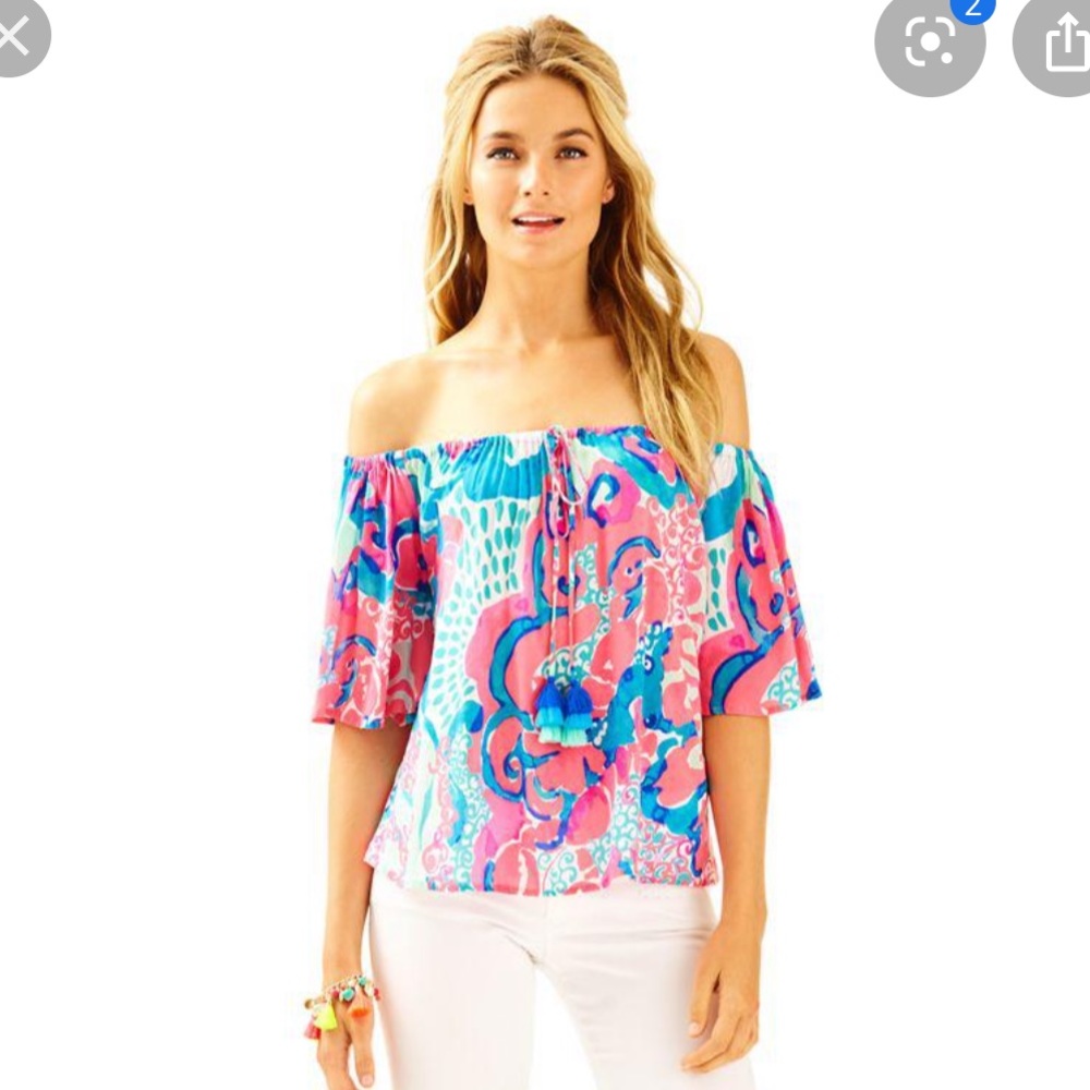 EUC Lilly Pulitzer Sain top
